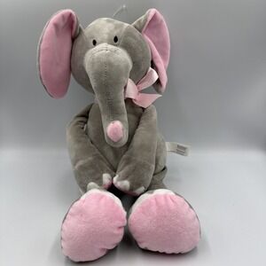 Burton & Burton Gray Elephant Plush Stuffed Animal 14" Floppy